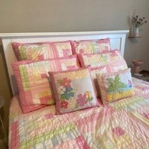 Pottery Barn Kids Aloha Bedding Quilt Pillows